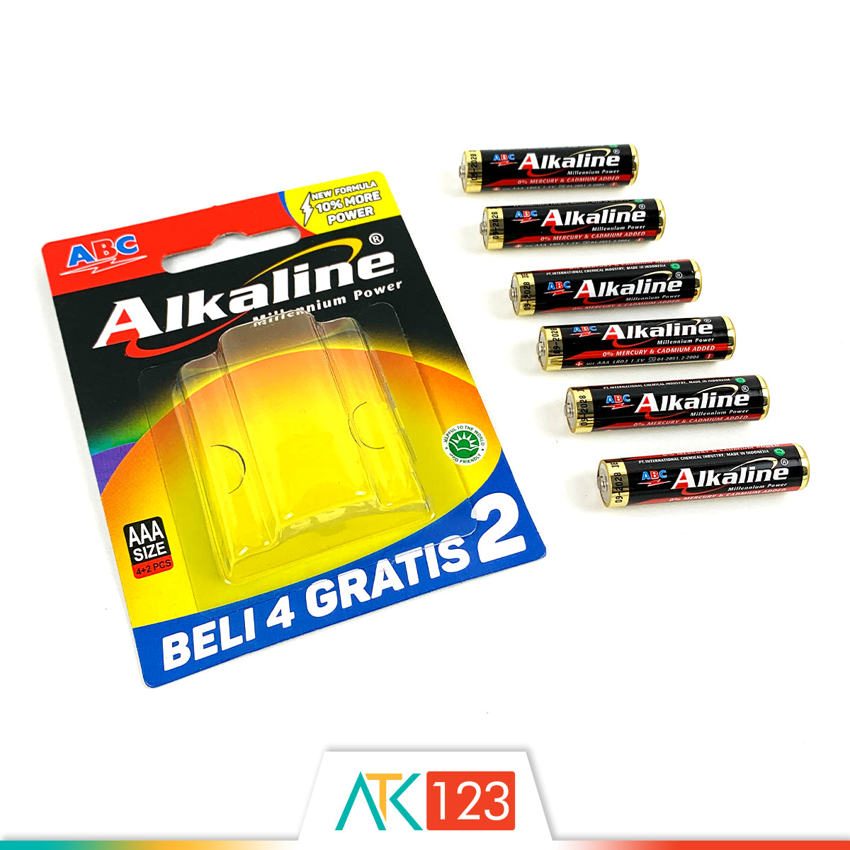 Battery ABC Alkaline LR03/AAA 4B+2B