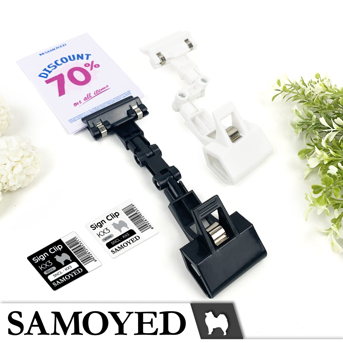 Sign Clip Samoyed SNCL-KX3