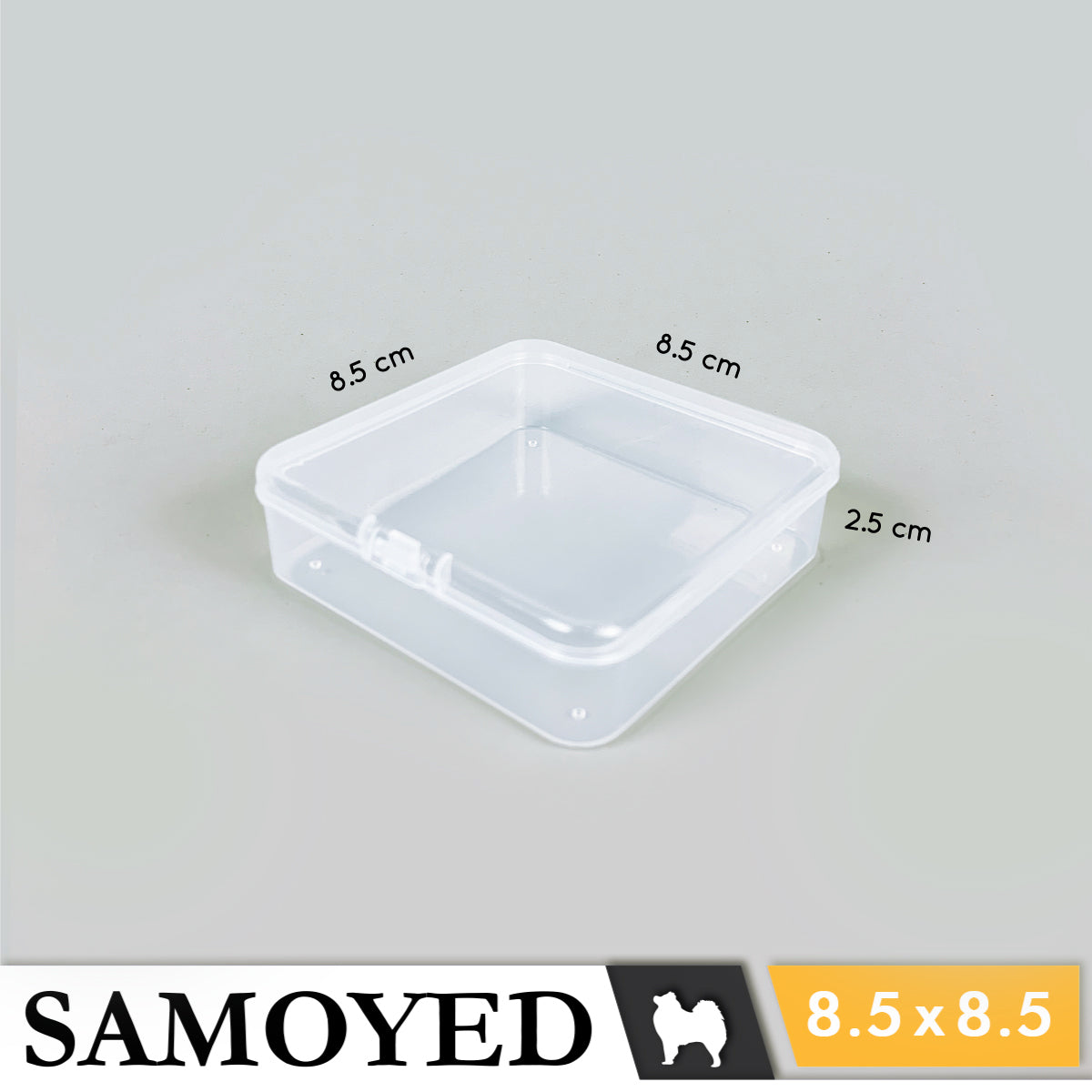 Plastic Box Samoyed SE 85 x 85 x 25 mm