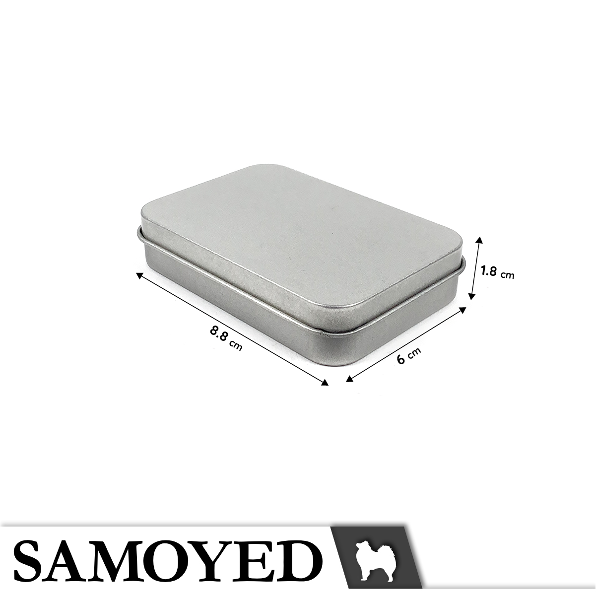 Tinplate Box Samoyed TNPX-A 88 x 60 x 18 mm