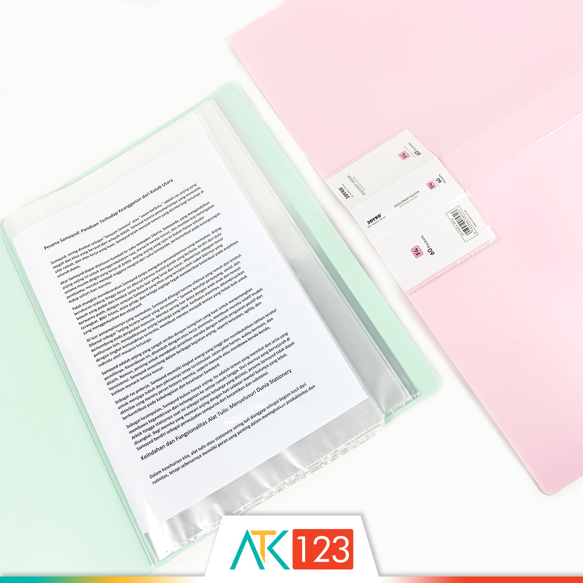 Document Keeper F4 60 Pockets Joyko DK-F60F4