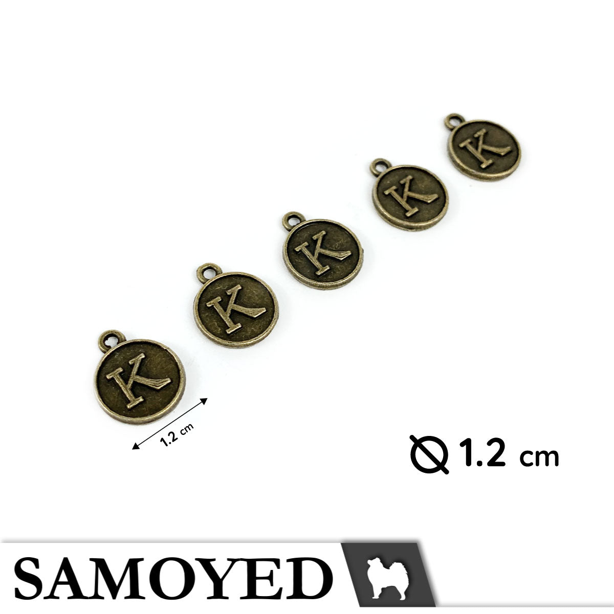 Accessory Charm Samoyed CHRM-PD-AB05 5 Pcs