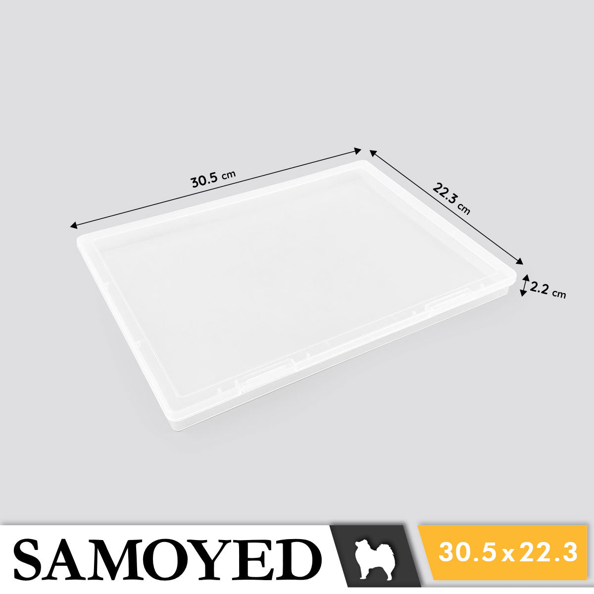 Plastic Box Samoyed SN 305 x 223 x 22 mm