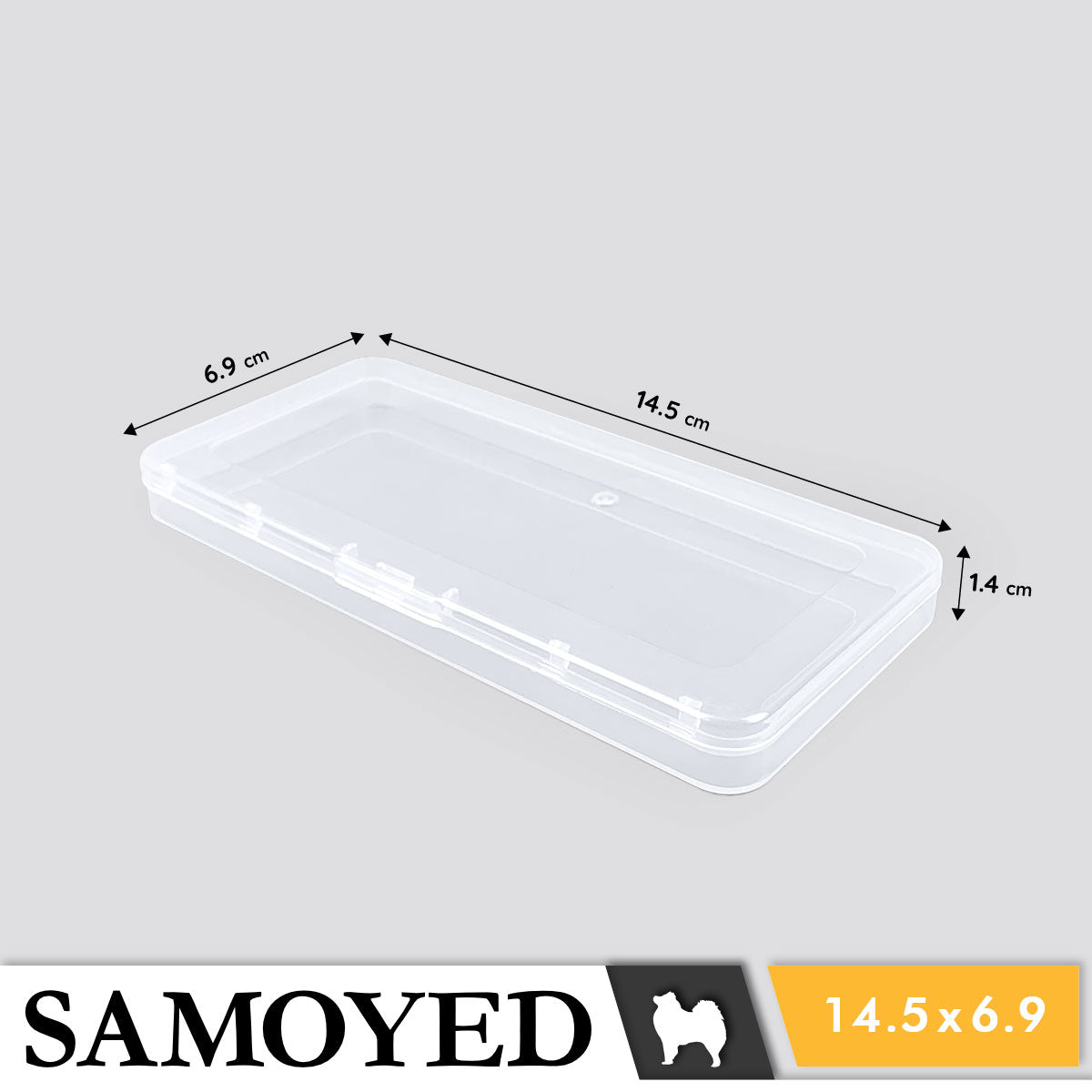 Plastic Box Samoyed SJ 145 x 69 x 14 mm