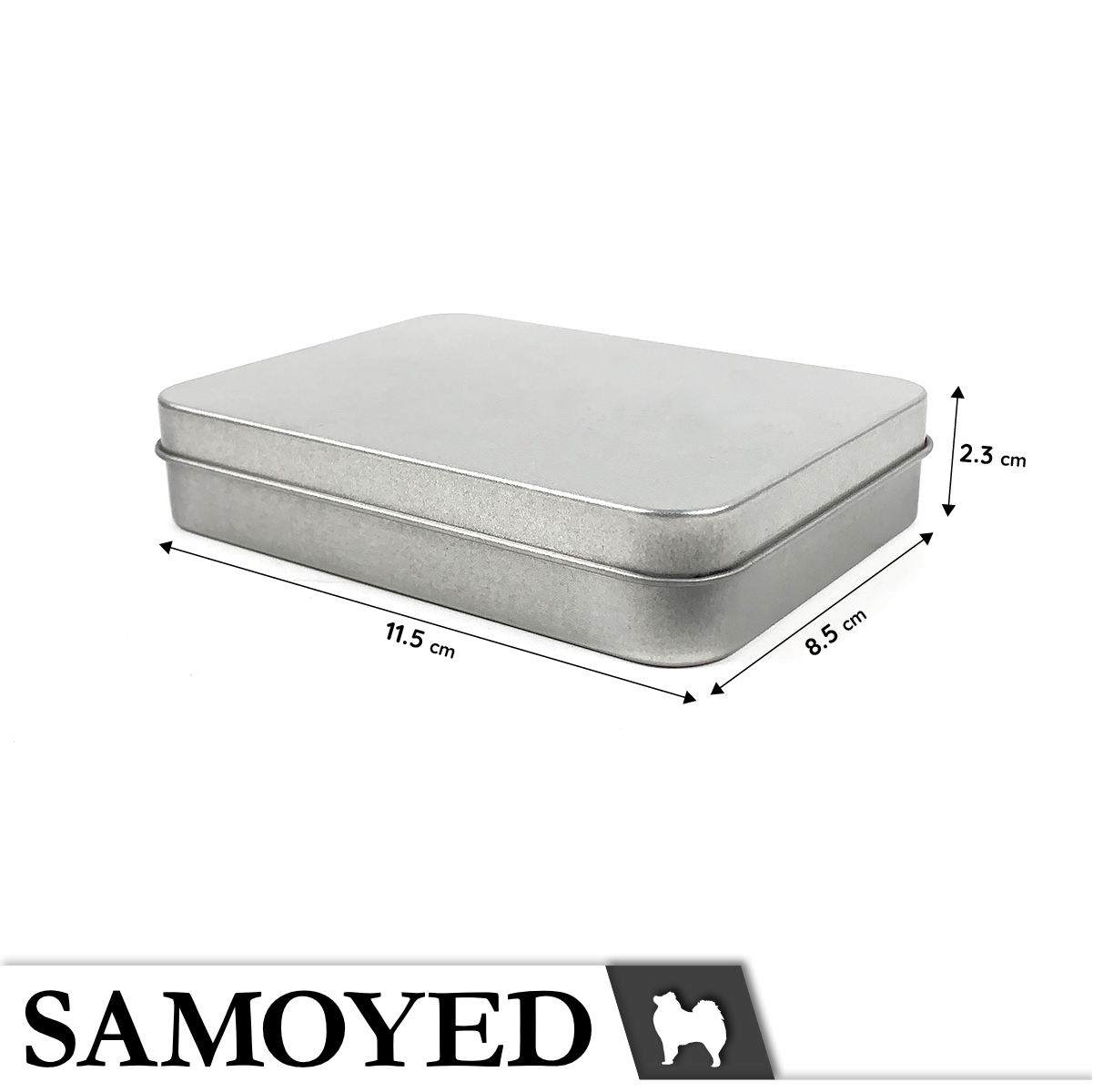 Tinplate Box Samoyed TNPX-A 115 x 85 x 23 mm