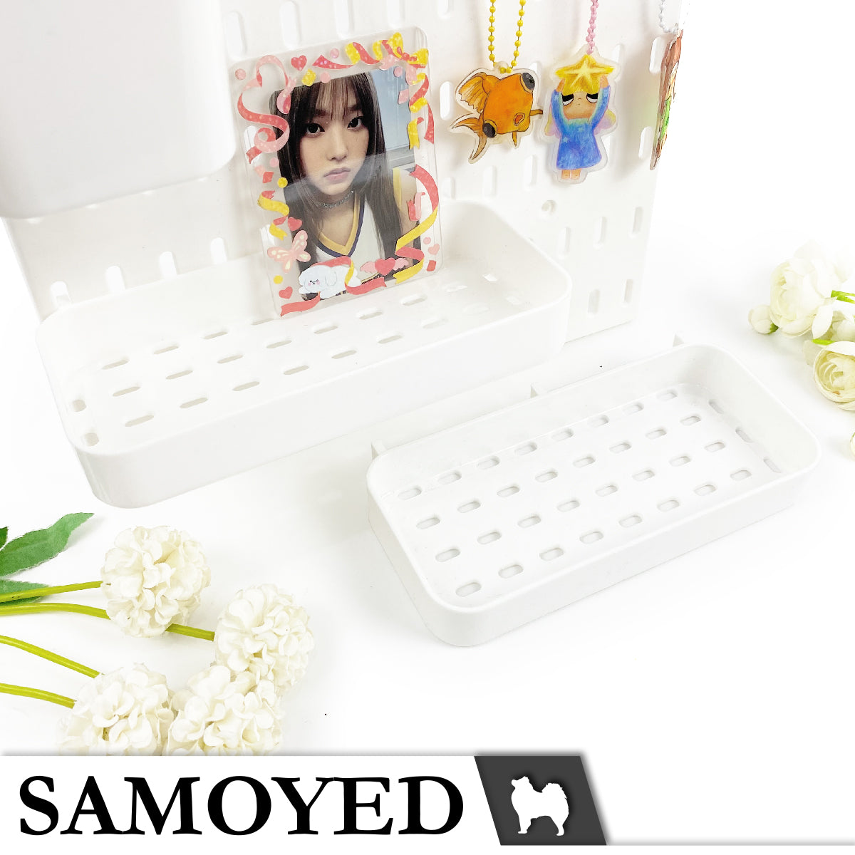 Pegboard Tray Samoyed 188 x 94 x 29 mm