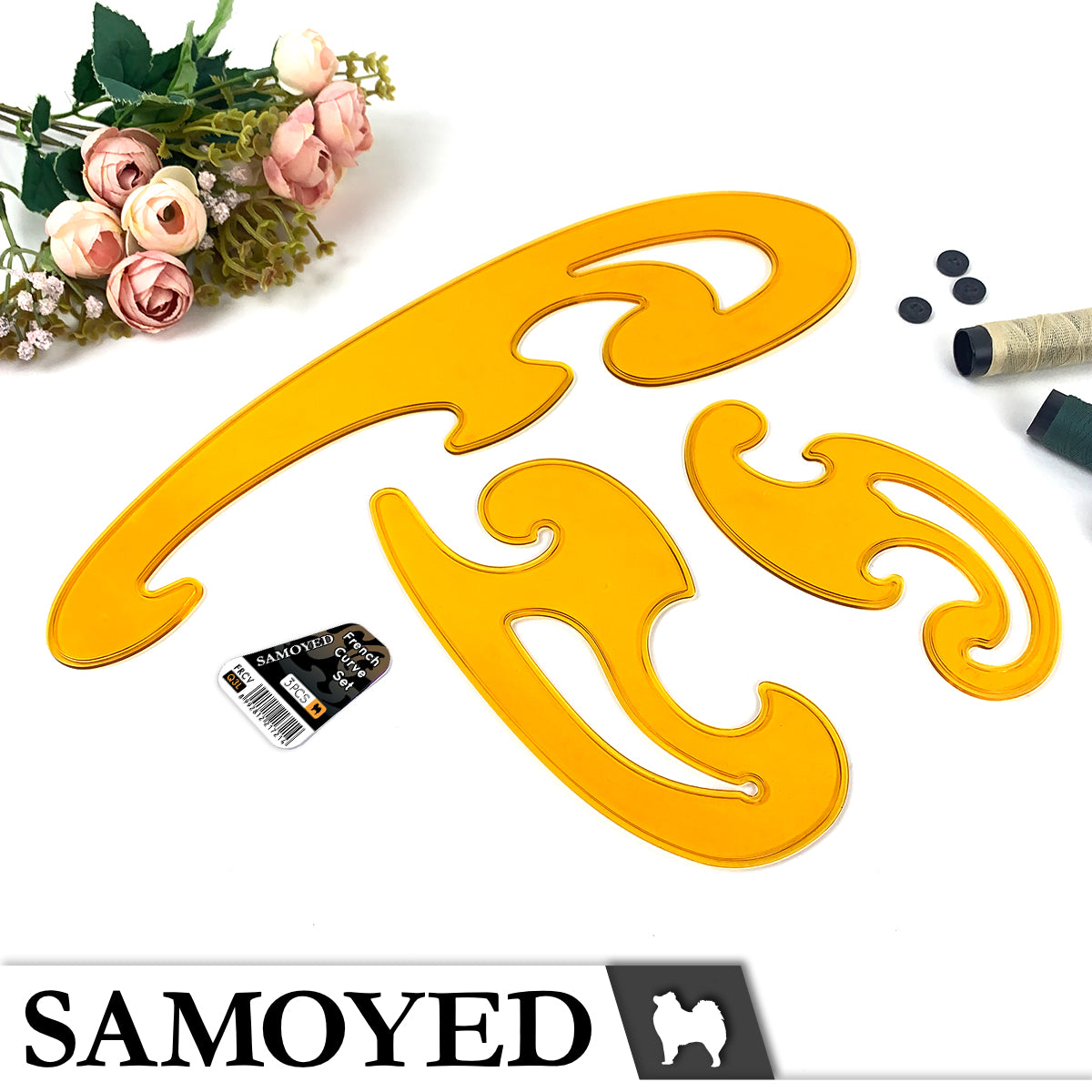 French Curve Set Samoyed FRCV-Q3L