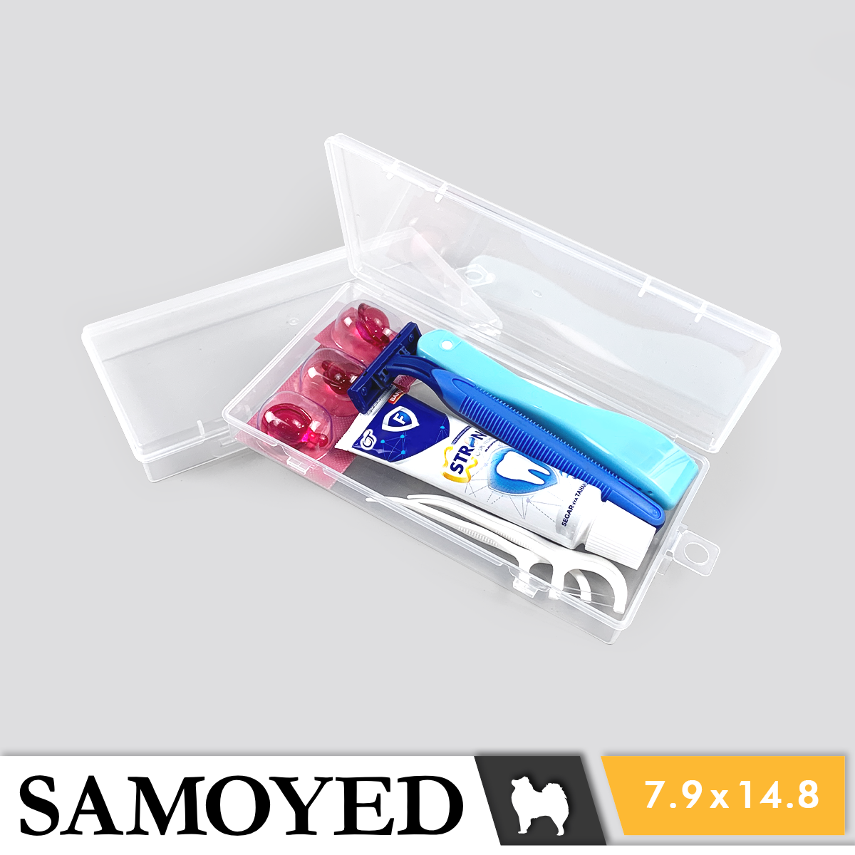 Plastic Box Samoyed HJ 79 x 148 x 20 mm