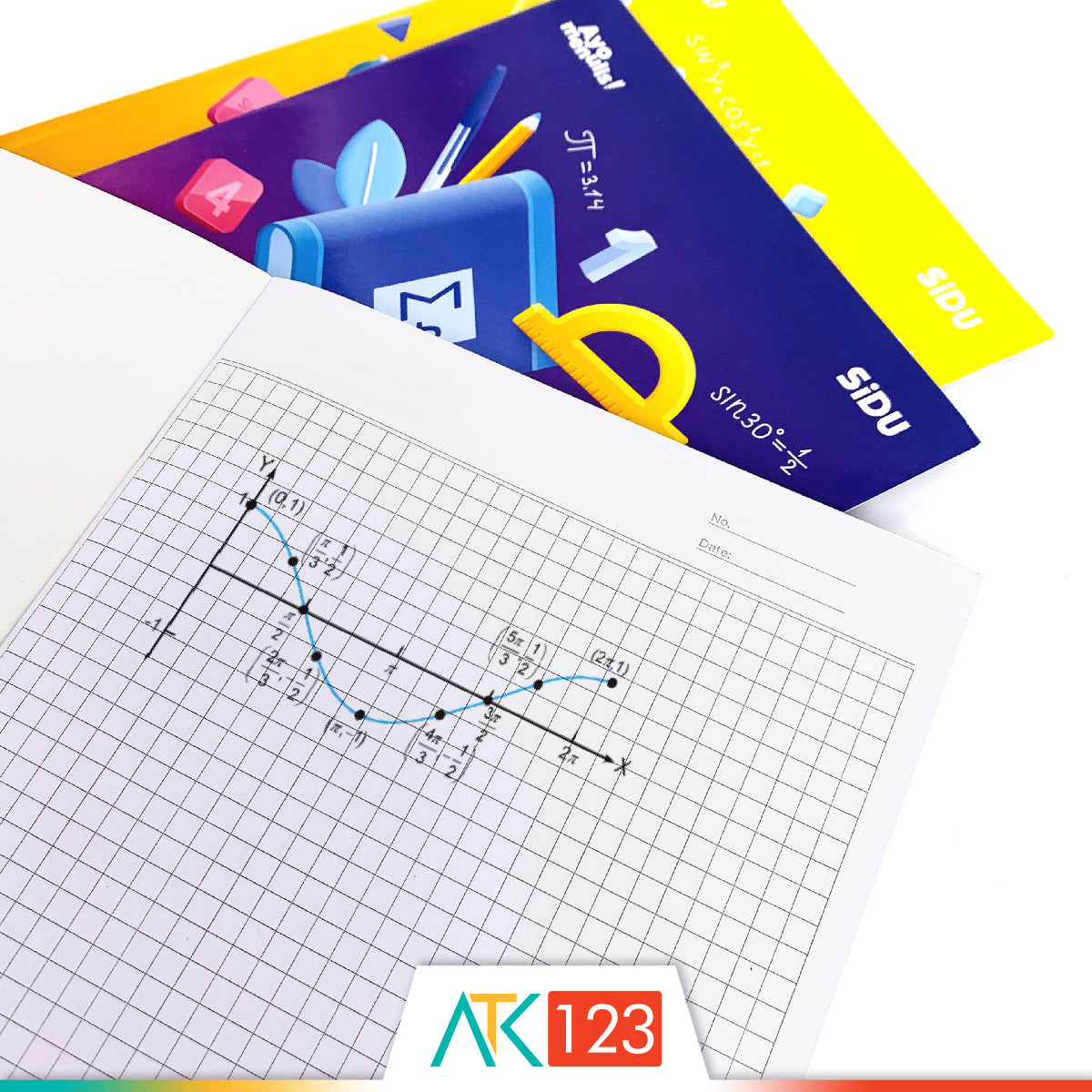 Buku Tulis Kotak Matematika Sidu 5 mm 38 lbr