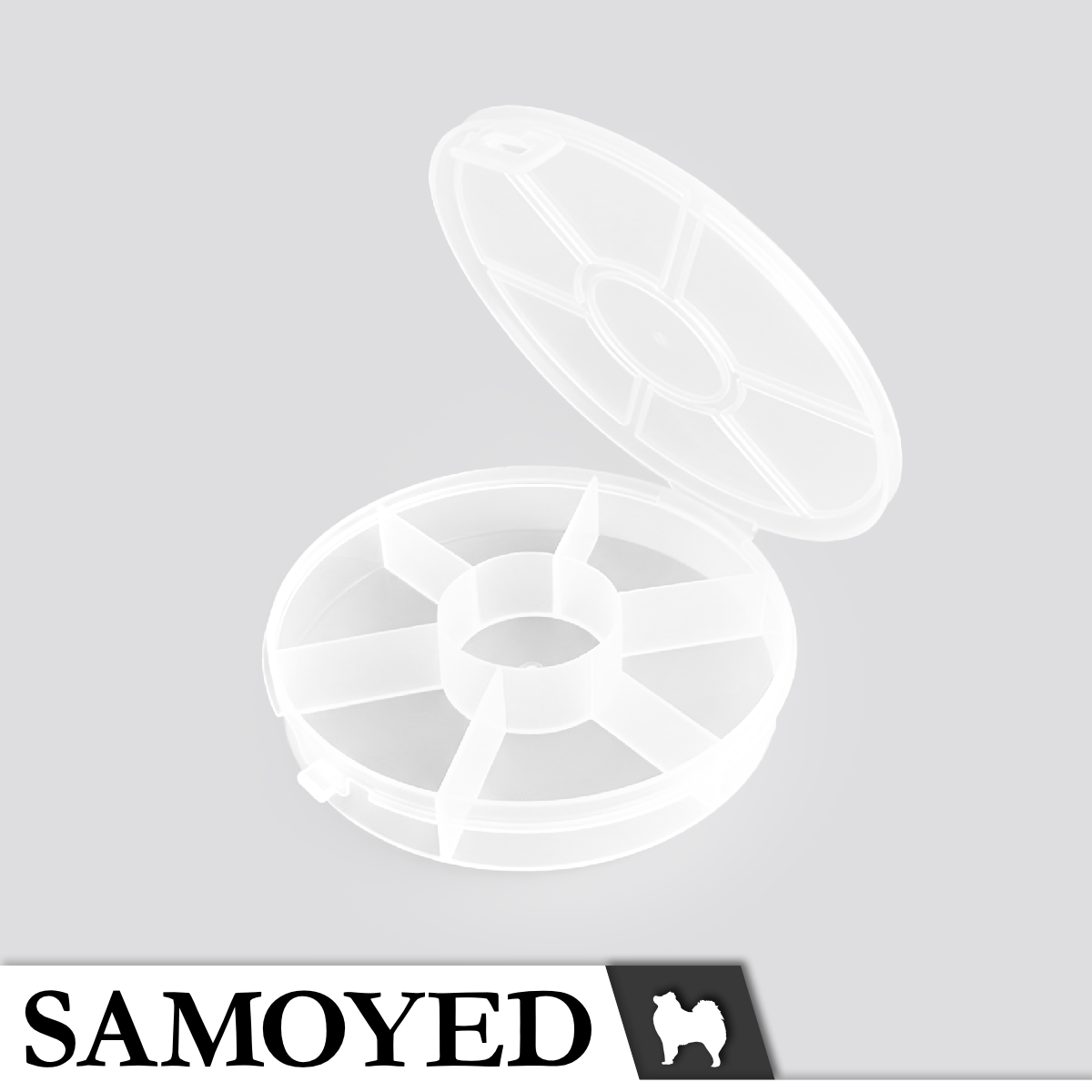 Plastic Cylinder Samoyed RG-C7O-084