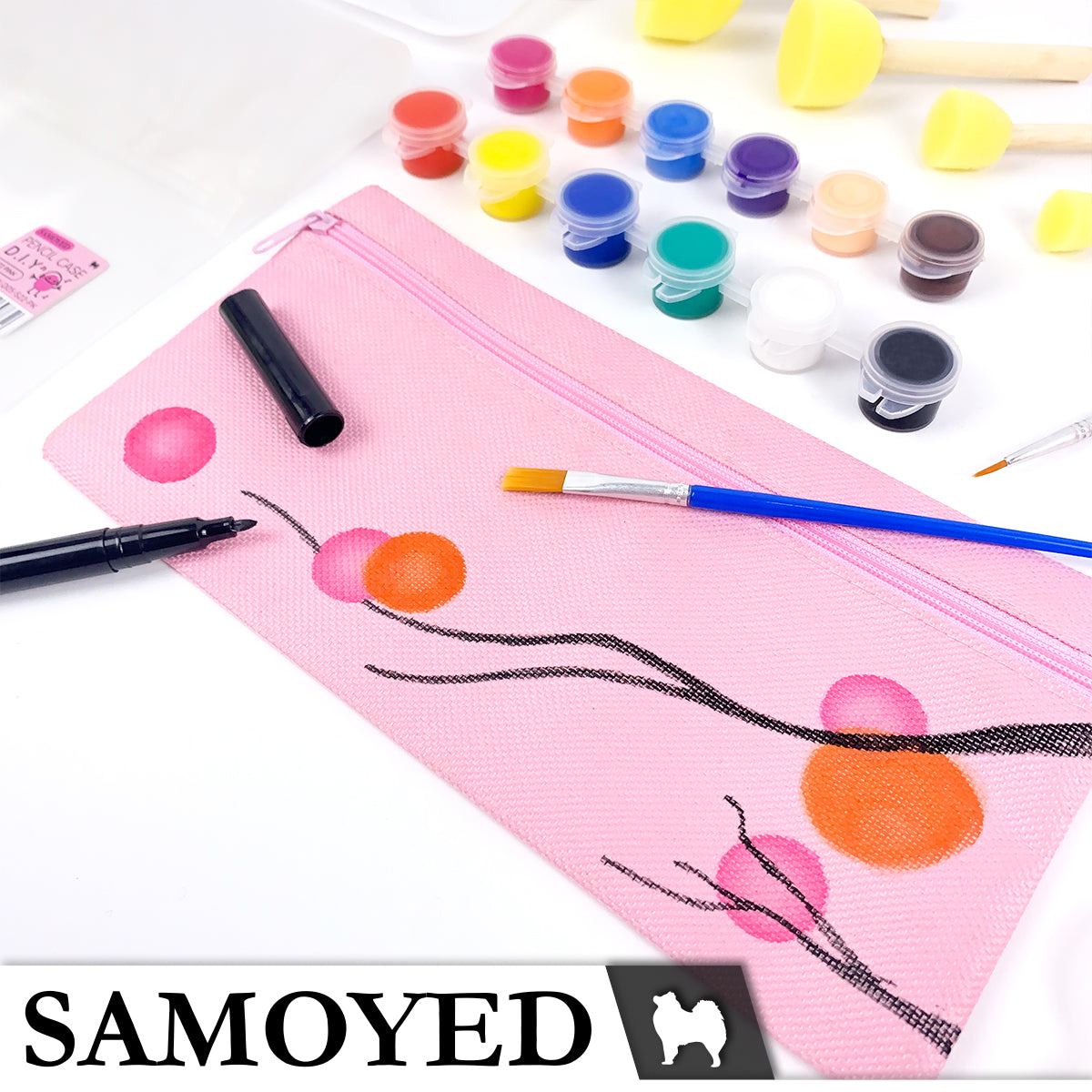 Pencil Case DIY Samoyed PCCS-DIY-D05