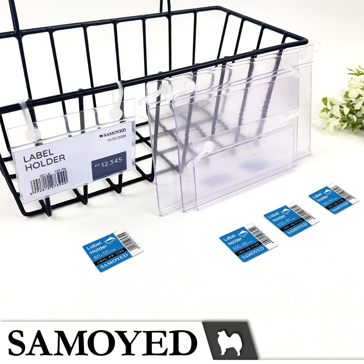 Label Holder Samoyed LBHL-KB