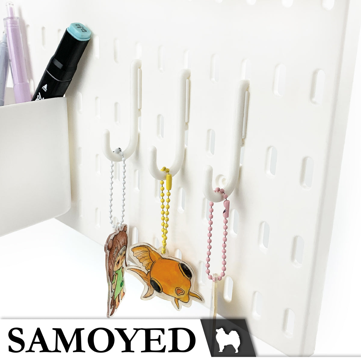 Pegboard Hook Samoyed PGBD-ACC-HK 5 Pcs