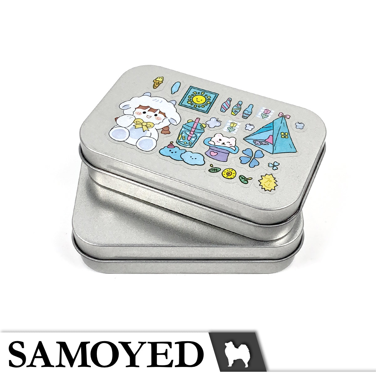 Tinplate Box Samoyed TNPX-A 95 x 60 x 20 mm