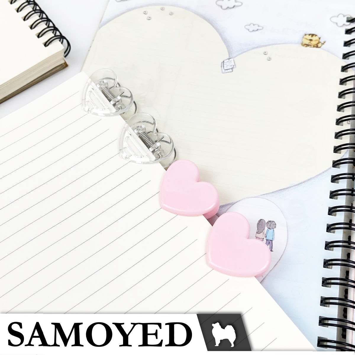 Heart Clip Samoyed HTCL-LP5