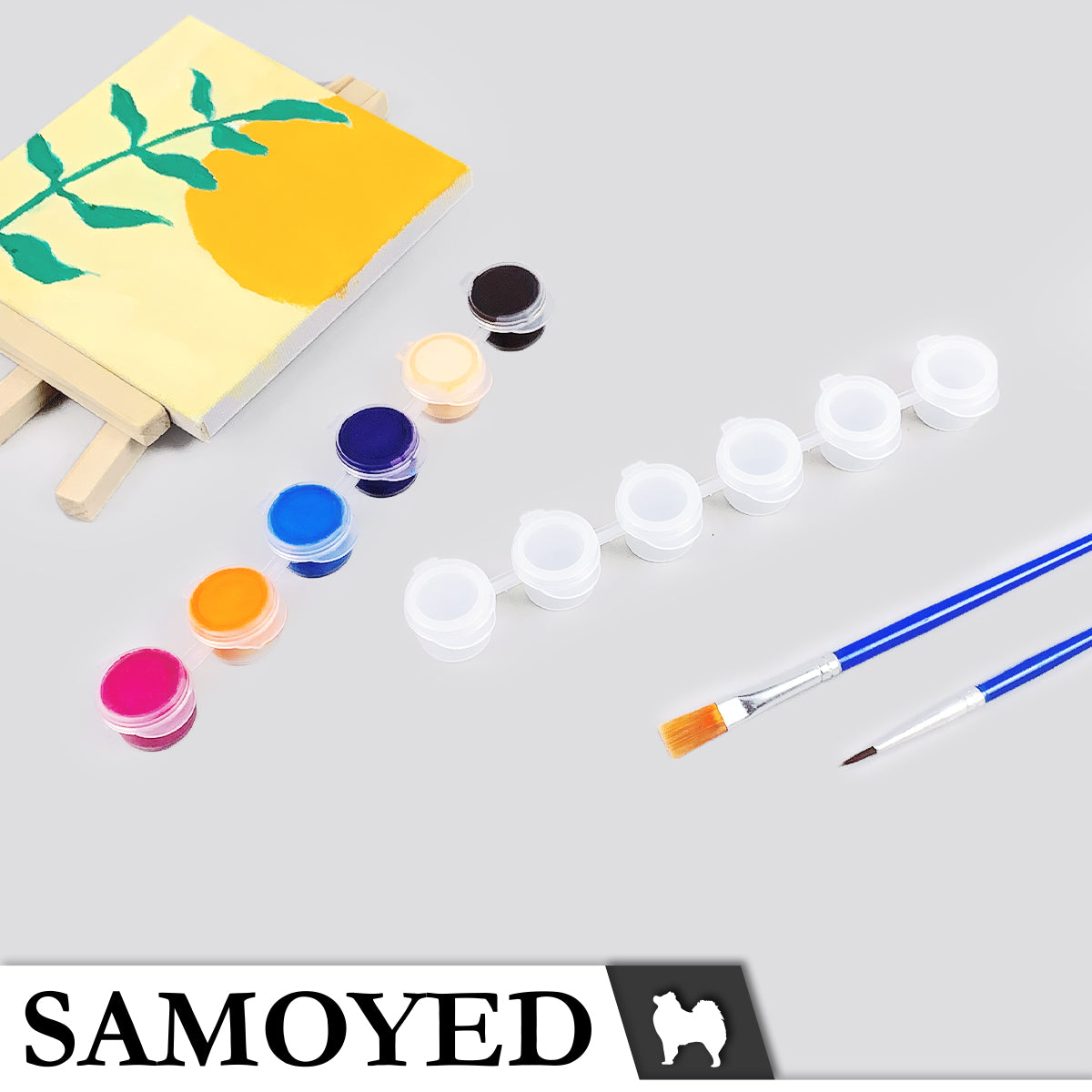 Plastic Cylinder Samoyed LM6