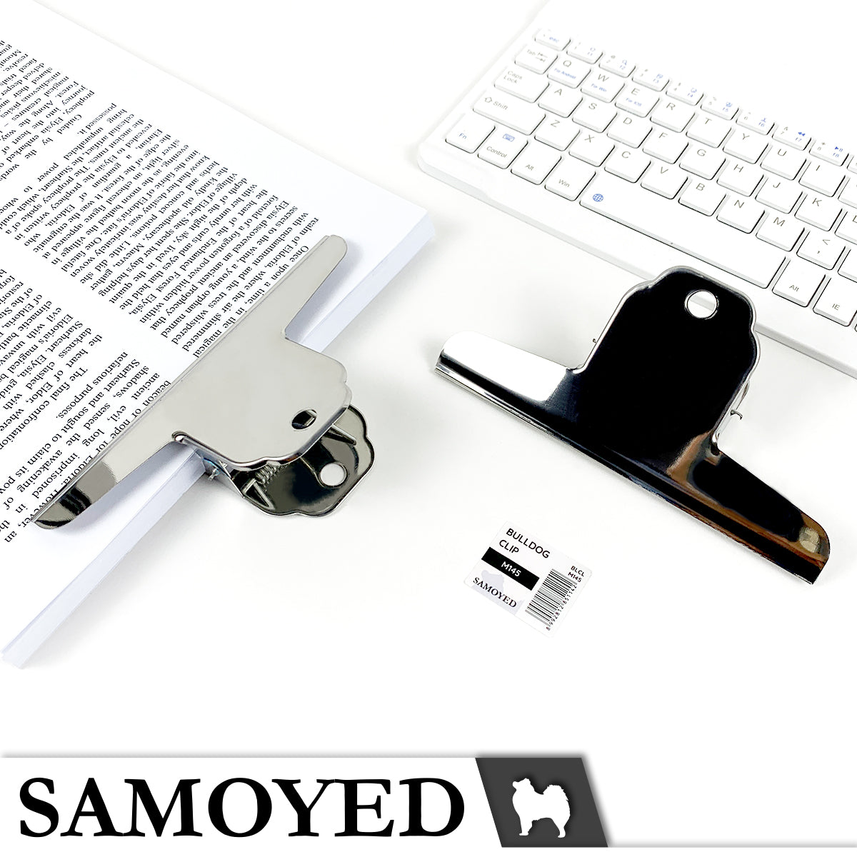 Bulldog Clip Samoyed BLCL-M145