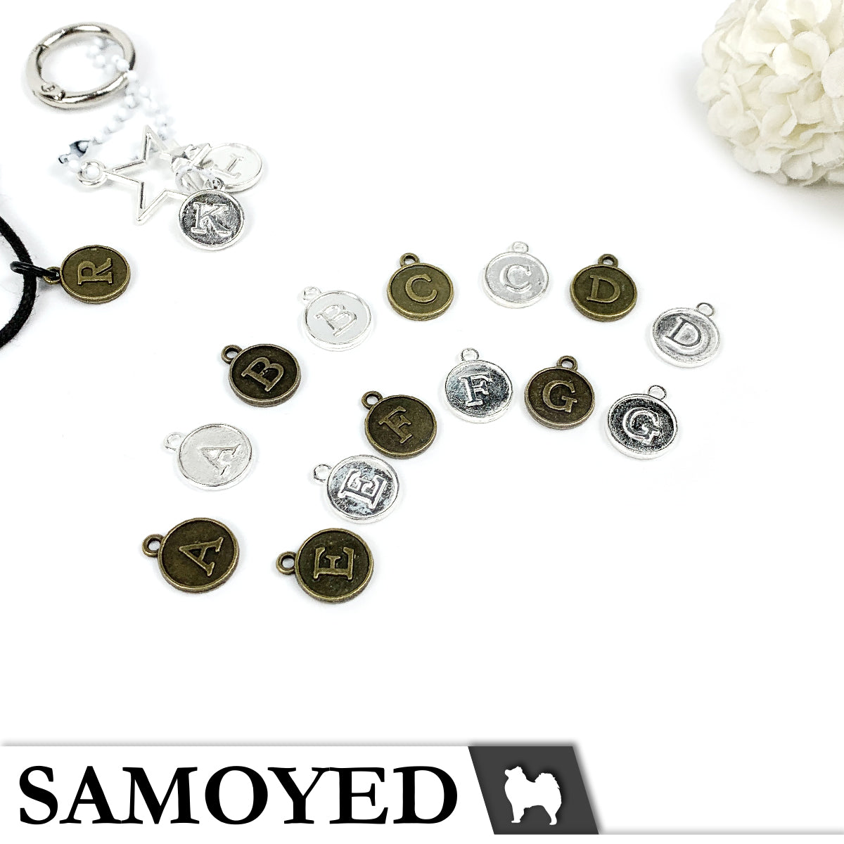 Accessory Charm Samoyed CHRM-PD-AB05 5 Pcs
