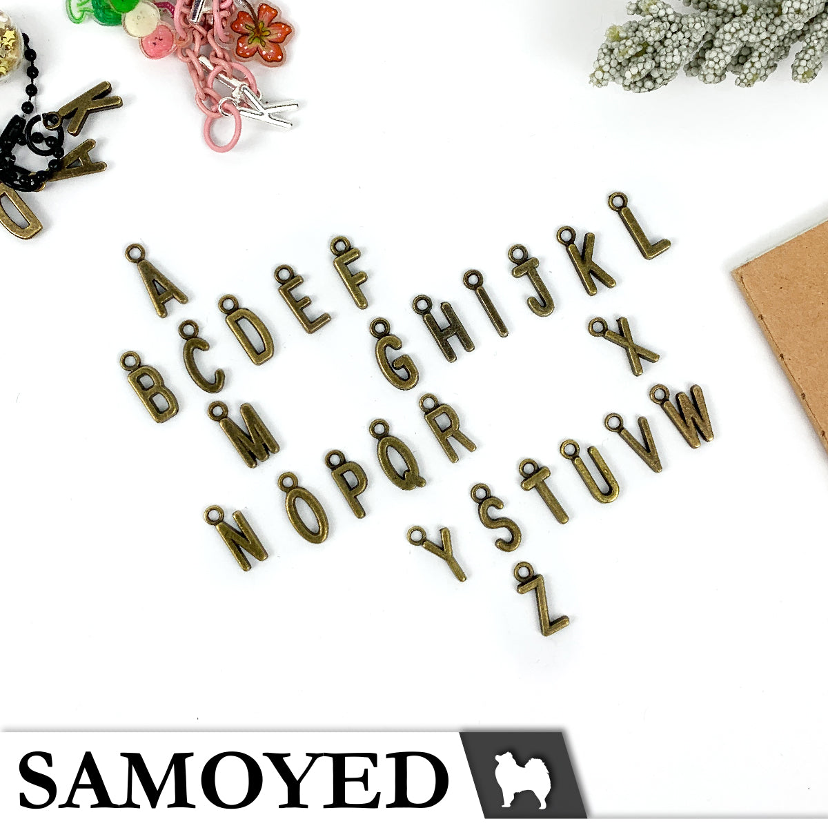 Accessory Charm Samoyed CHRM-PD-AB01 5 Pcs