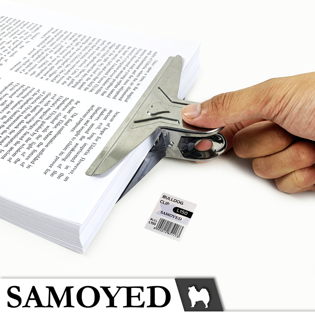 Bulldog Clip Samoyed BLCL-L150