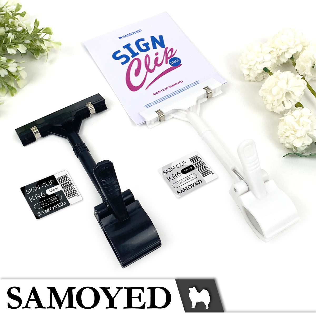 Sign Clip Samoyed SNCL-KR6