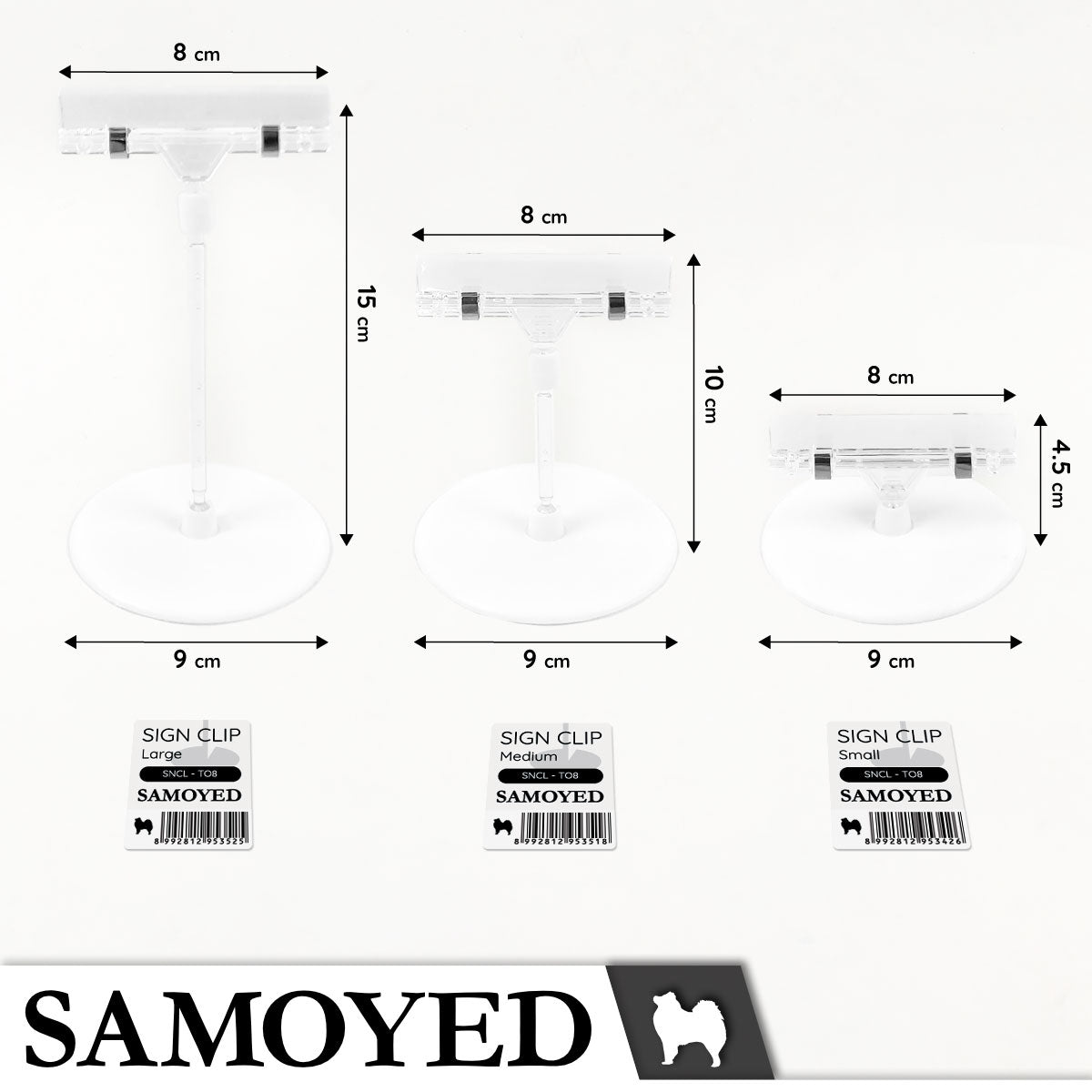 Sign Clip Samoyed SNCL-TO8