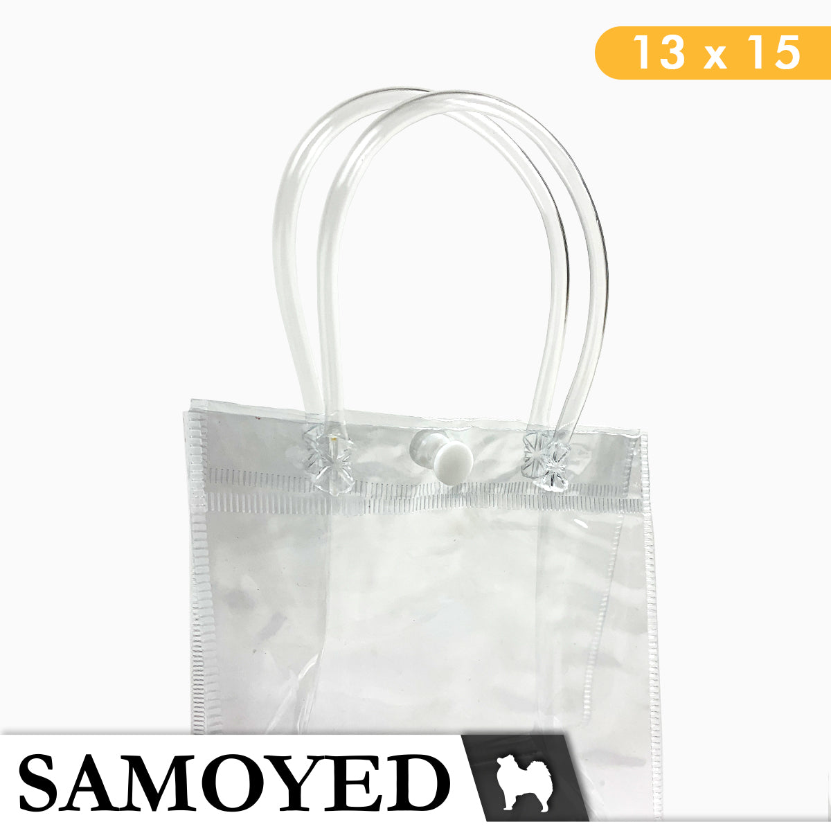 Tote Bag PVC Samoyed 13 x 15 x 7 cm