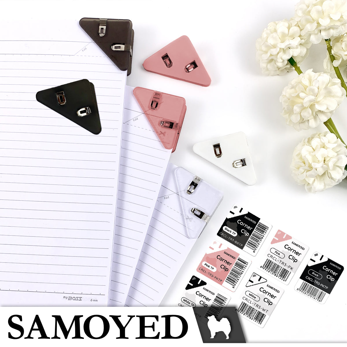 Corner Clip Samoyed CRCL-TR3