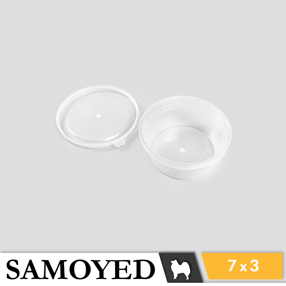 Plastic Cylinder Samoyed RH 70 x 30 mm