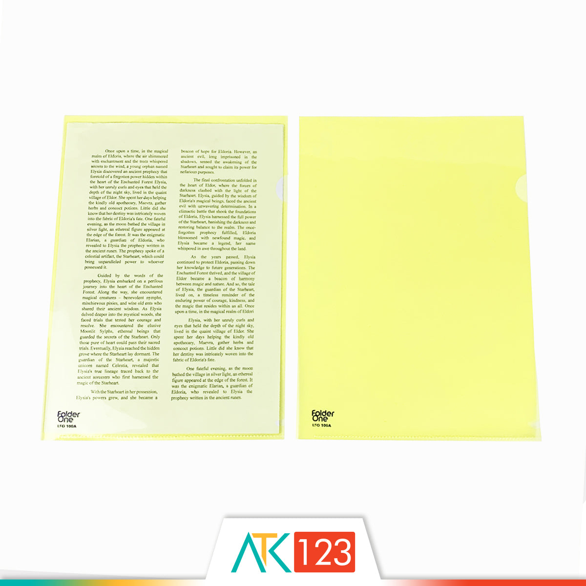 Map L A4 Folder One