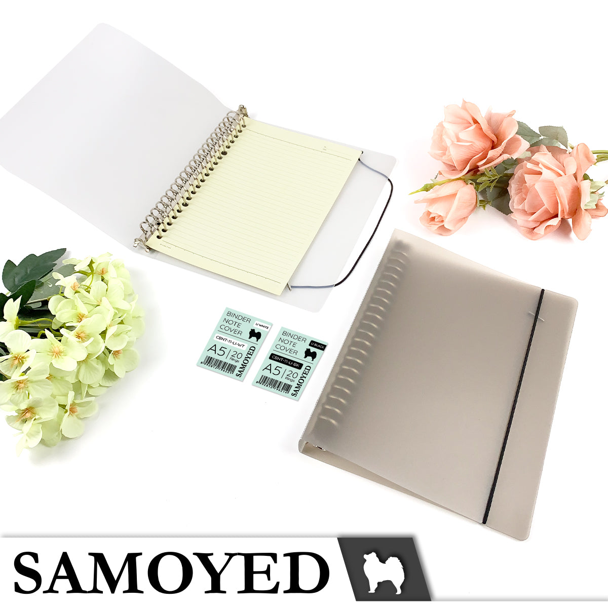 Binder Note Cover A5 Samoyed CBNT-11