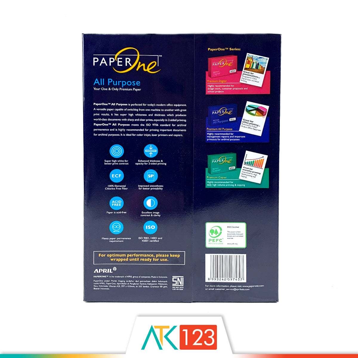 Kertas HVS Paper One A3 80 gsm
