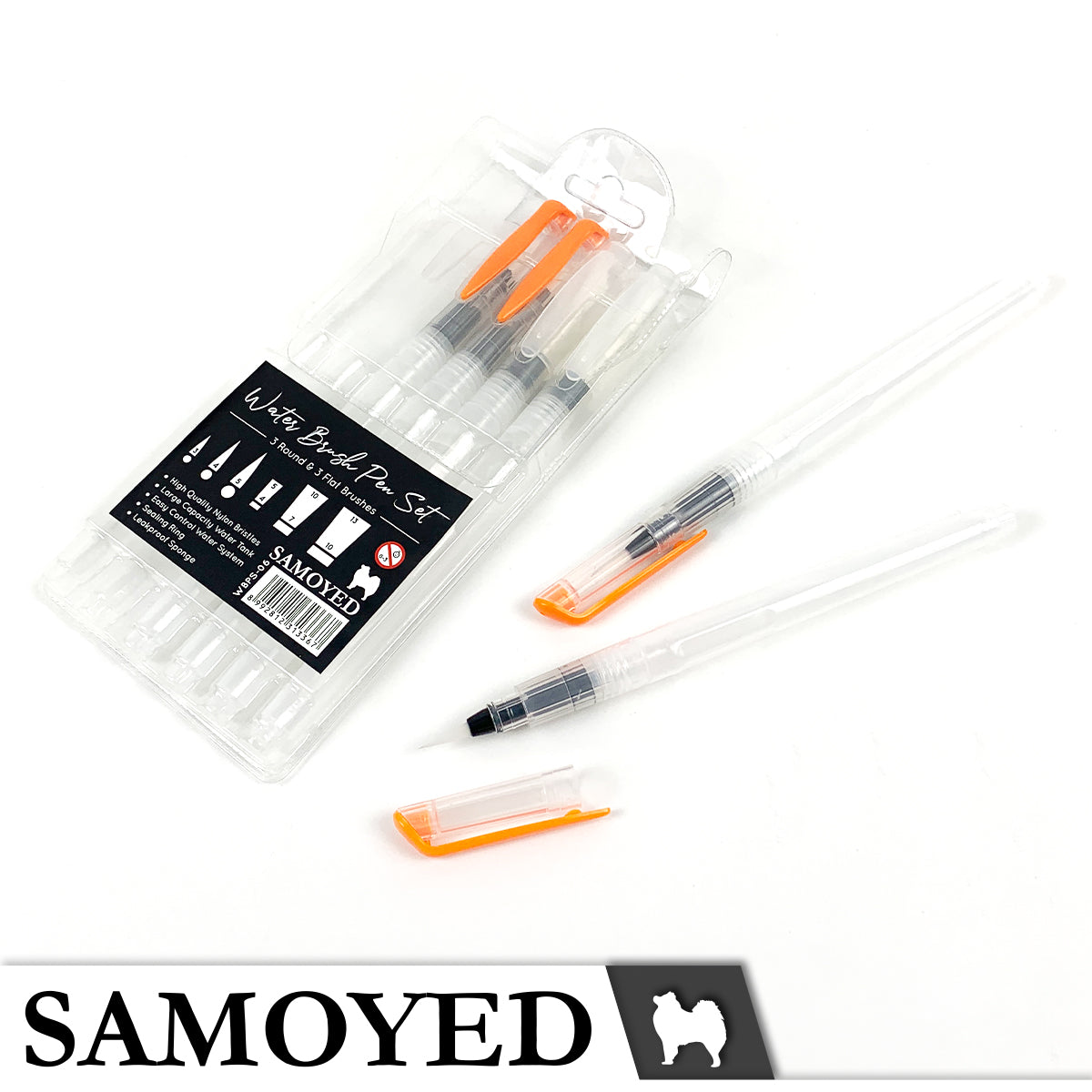 Water Brush Pen Set Samoyed WBPS-06