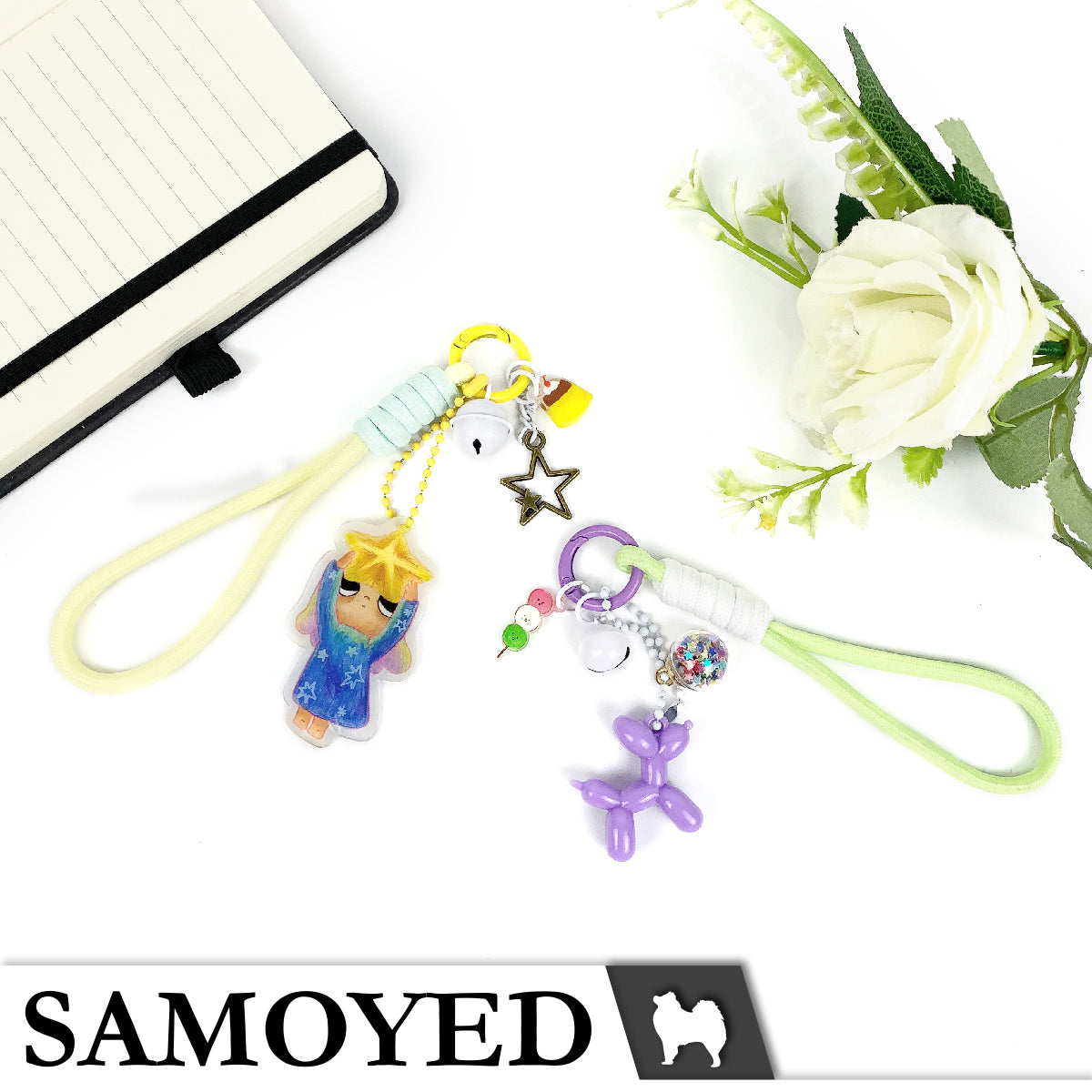 Accessory Charm Samoyed CHRM-RP-RG3
