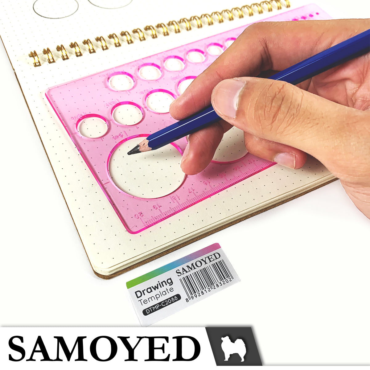 Drawing Template Samoyed DTMP-C2088