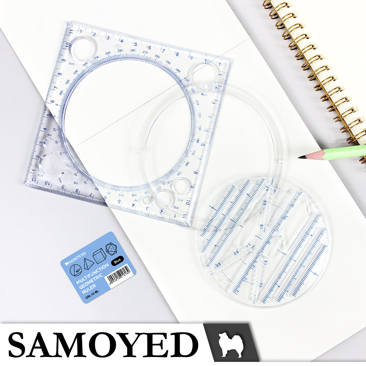 Multifunction Geometric Ruler Samoyed GRL-12