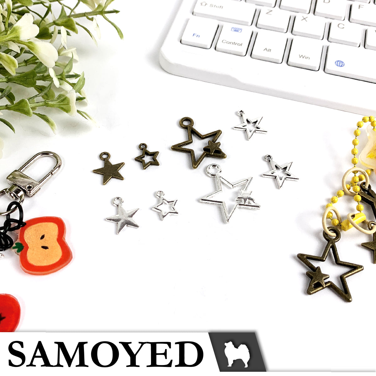 Accessory Charm Samoyed CHRM-PD-VG4 5 Pcs