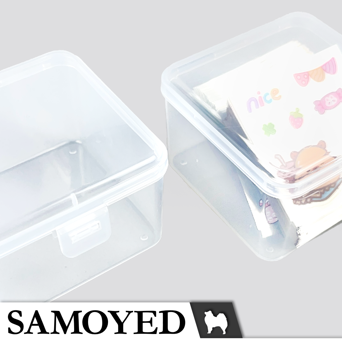 Plastic Box Samoyed SG 84 x 84 x 54 mm