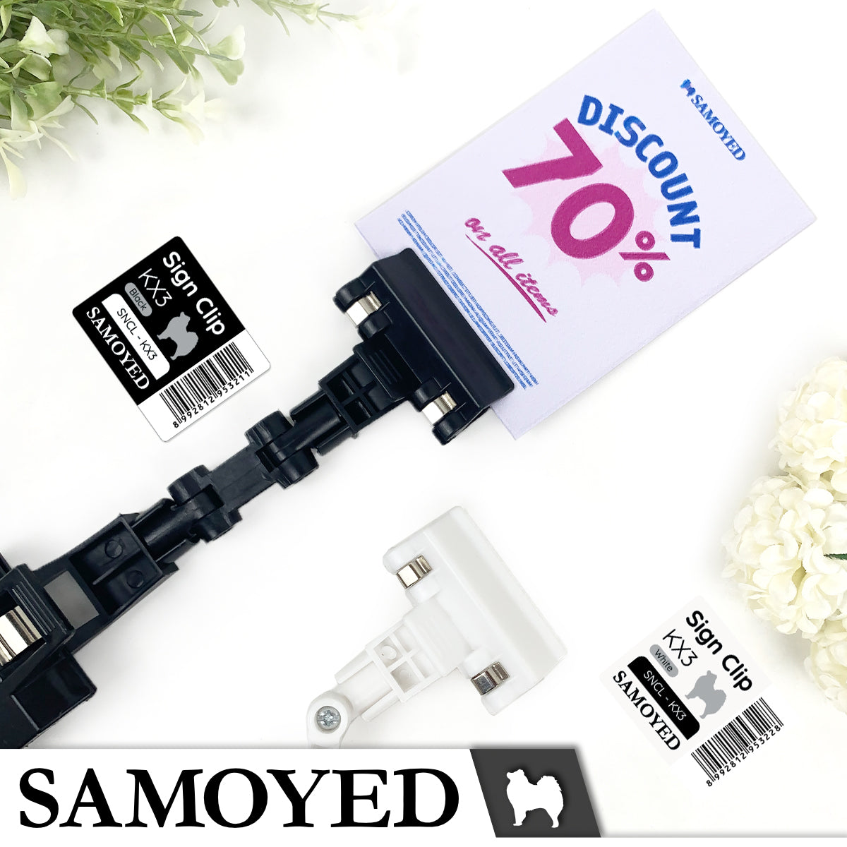 Sign Clip Samoyed SNCL-KX3