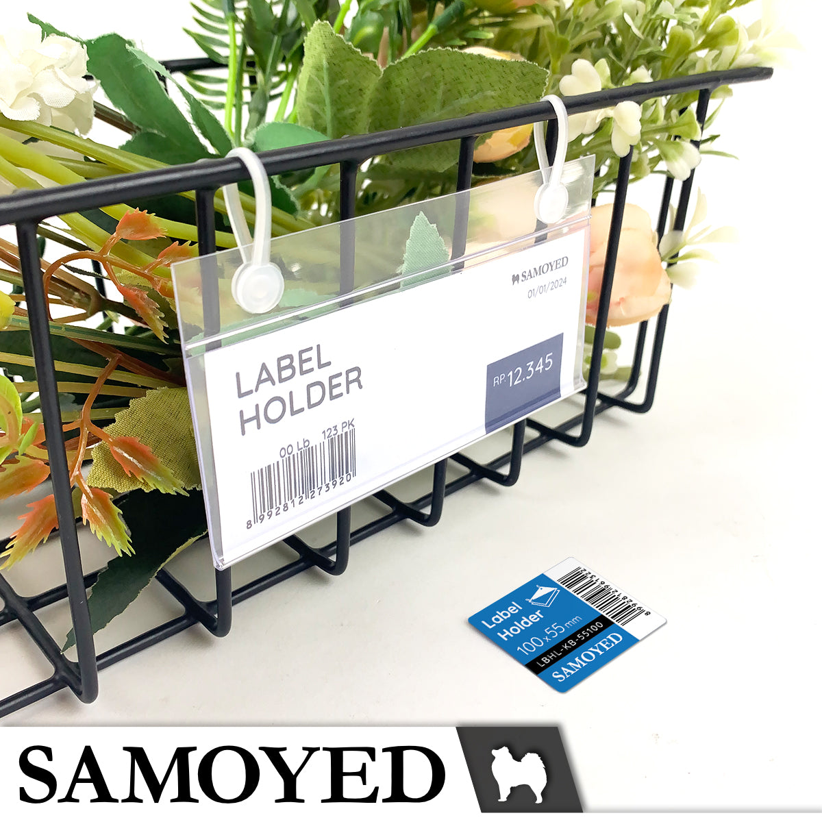 Label Holder Samoyed LBHL-KB