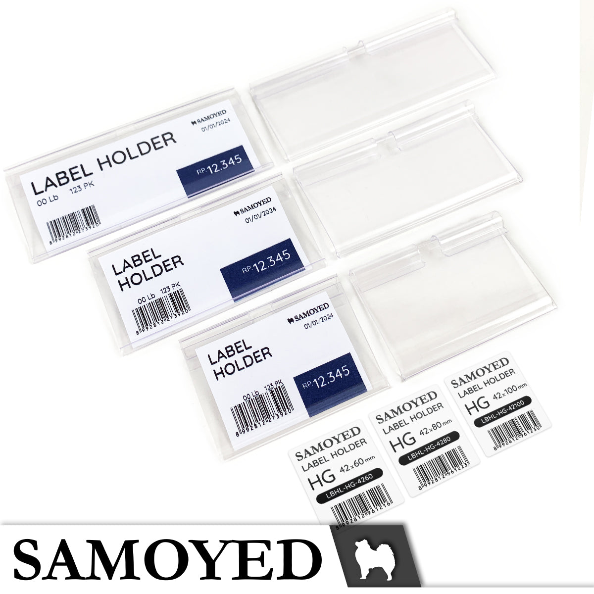Label Holder Samoyed LBHL-HG