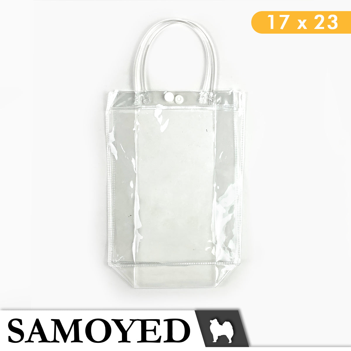 Tote Bag PVC Samoyed 17 x 23 x 7 cm