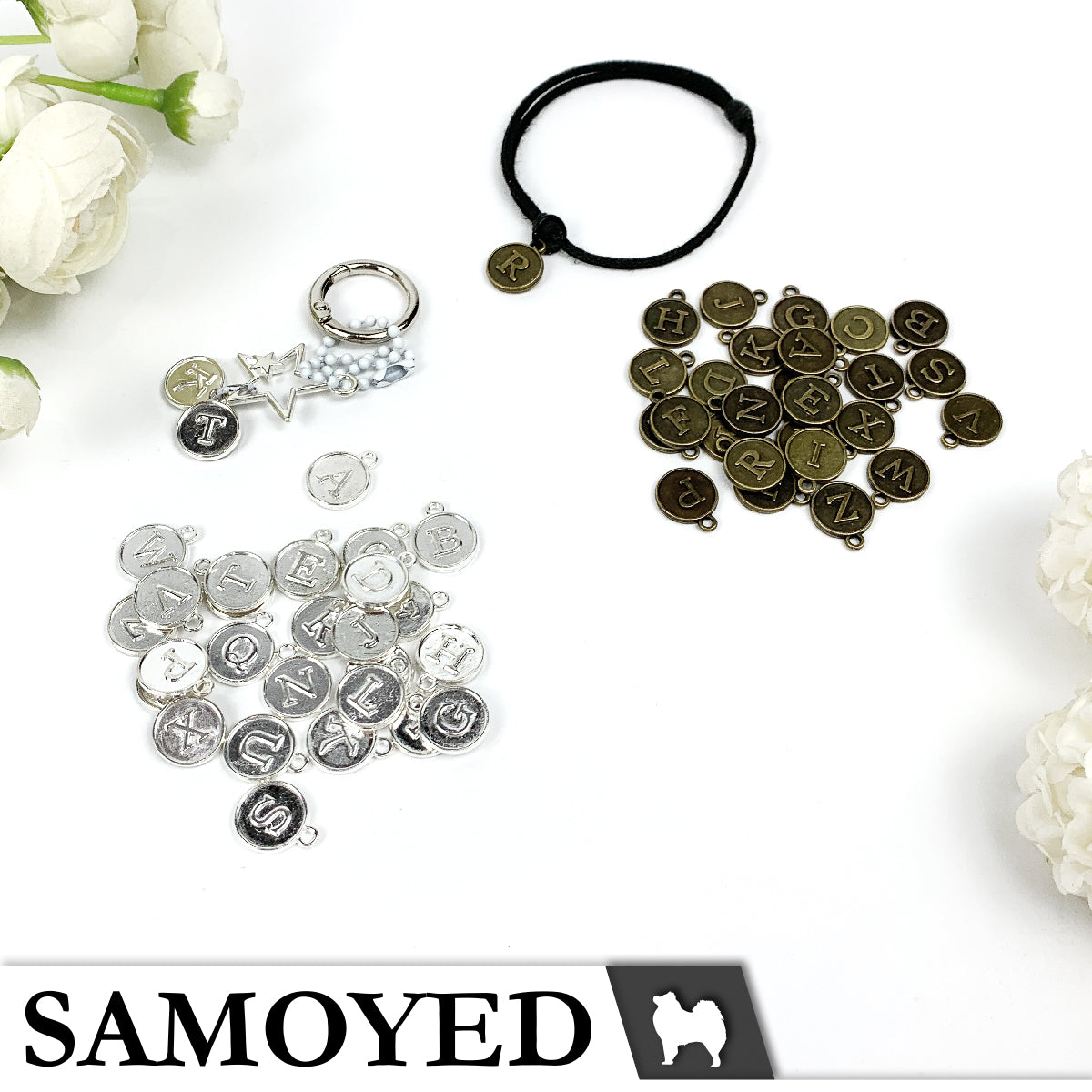 Accessory Charm Samoyed CHRM-PD-AB05 5 Pcs