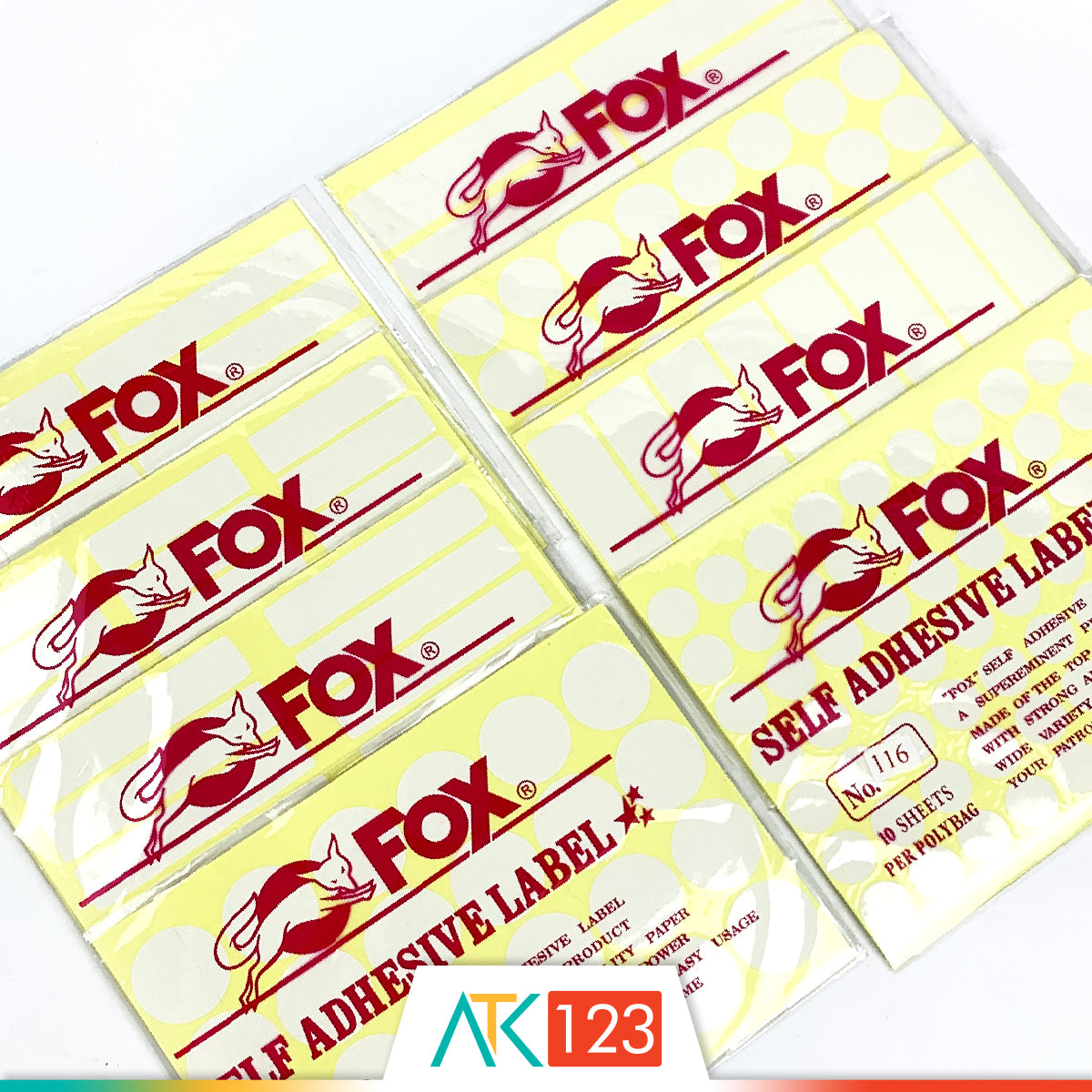 Kertas Sticker Fox