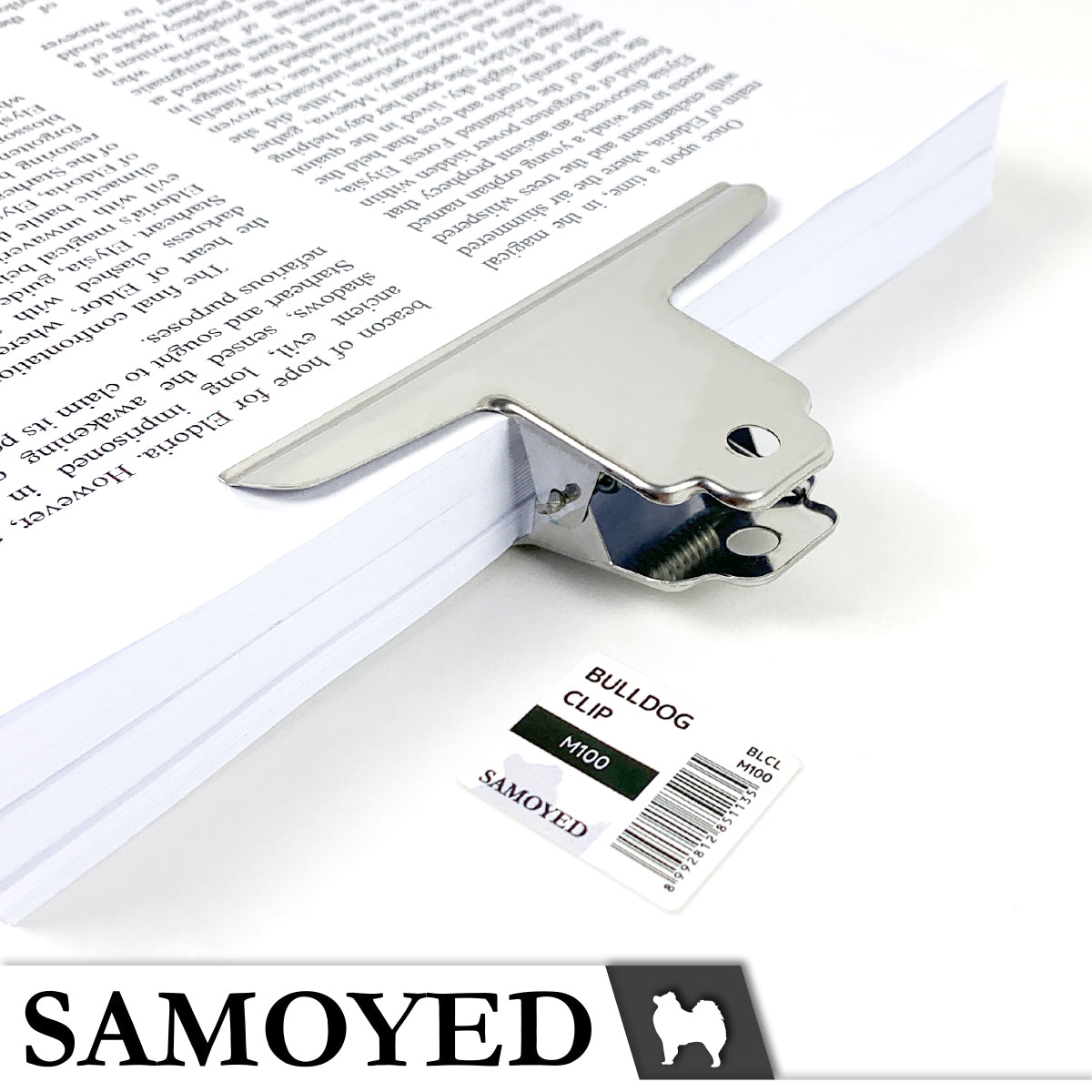 Bulldog Clip Samoyed BLCL-M100
