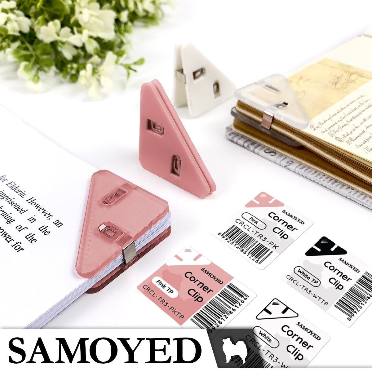Corner Clip Samoyed CRCL-TR3