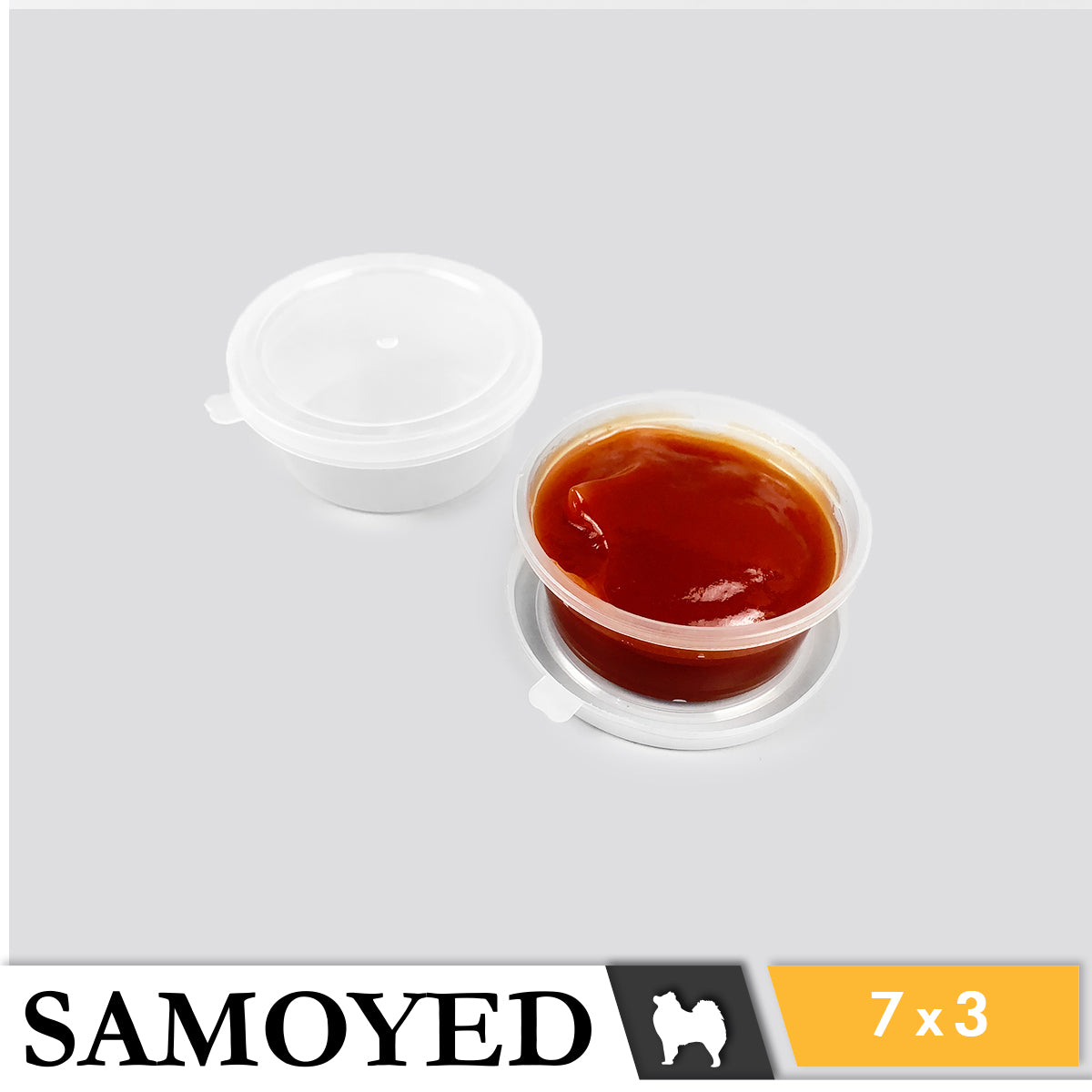 Plastic Cylinder Samoyed RH 70 x 30 mm
