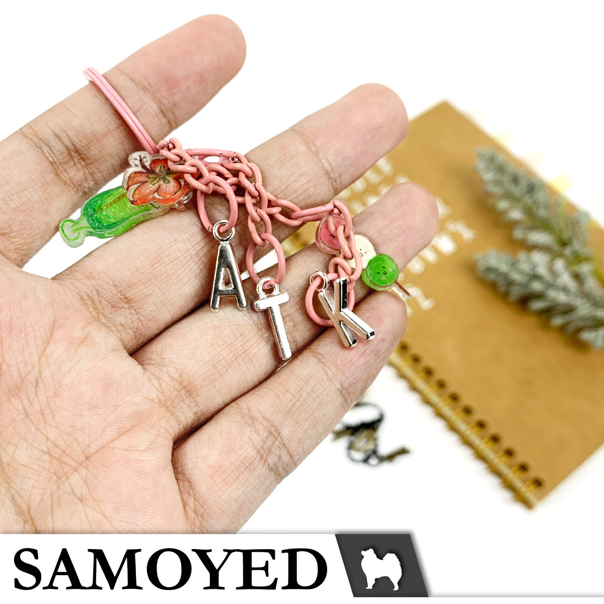 Accessory Charm Samoyed CHRM-PD-AB01 5 Pcs
