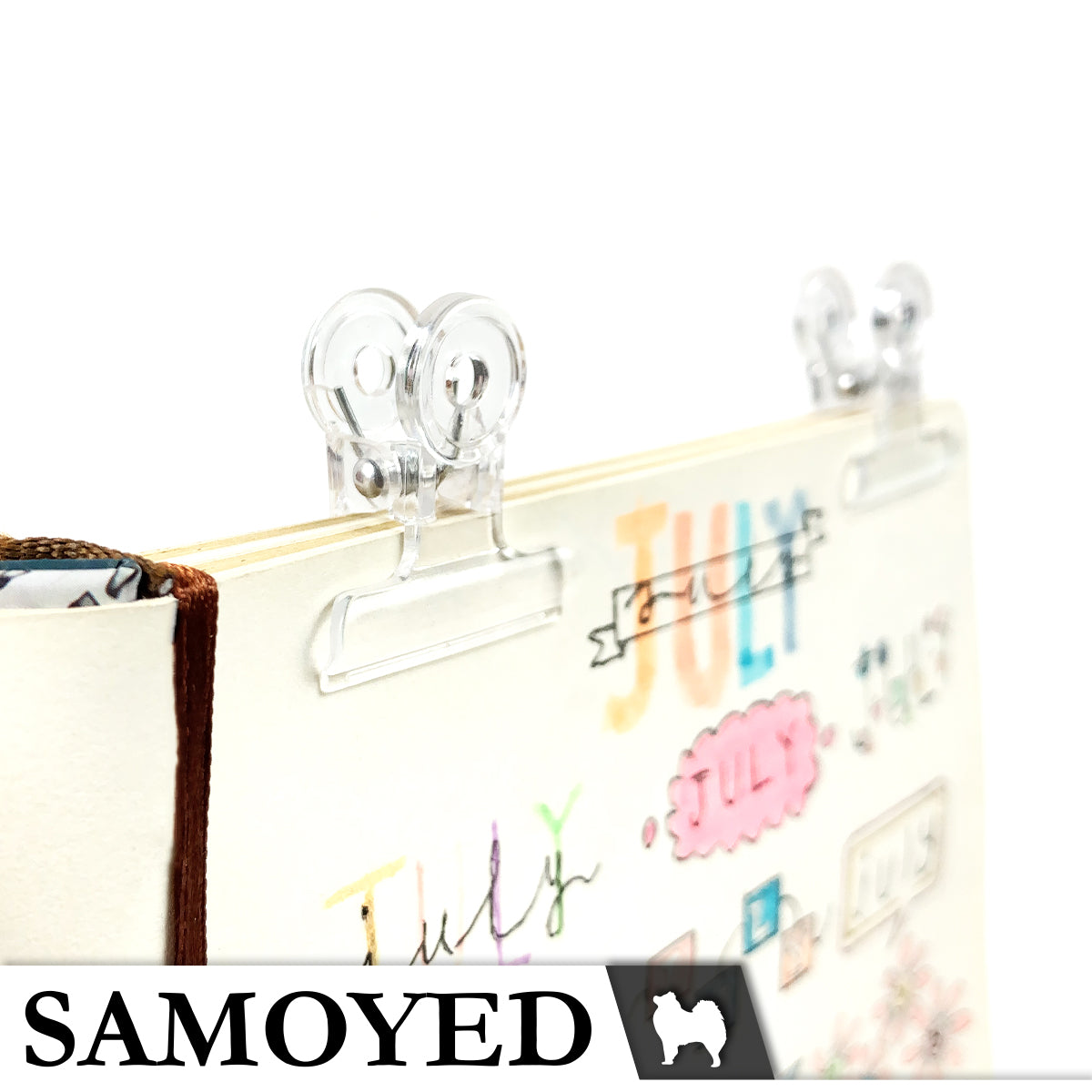 Bulldog Clip Samoyed BLCL-E031