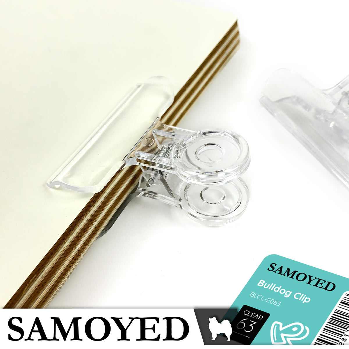 Bulldog Clip Samoyed BLCL-E063